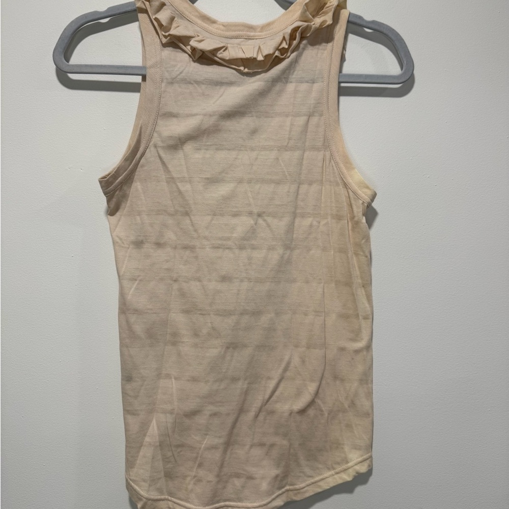 Marc Jacobs Cream Ruffled Tank Top - Picture 3 of 3